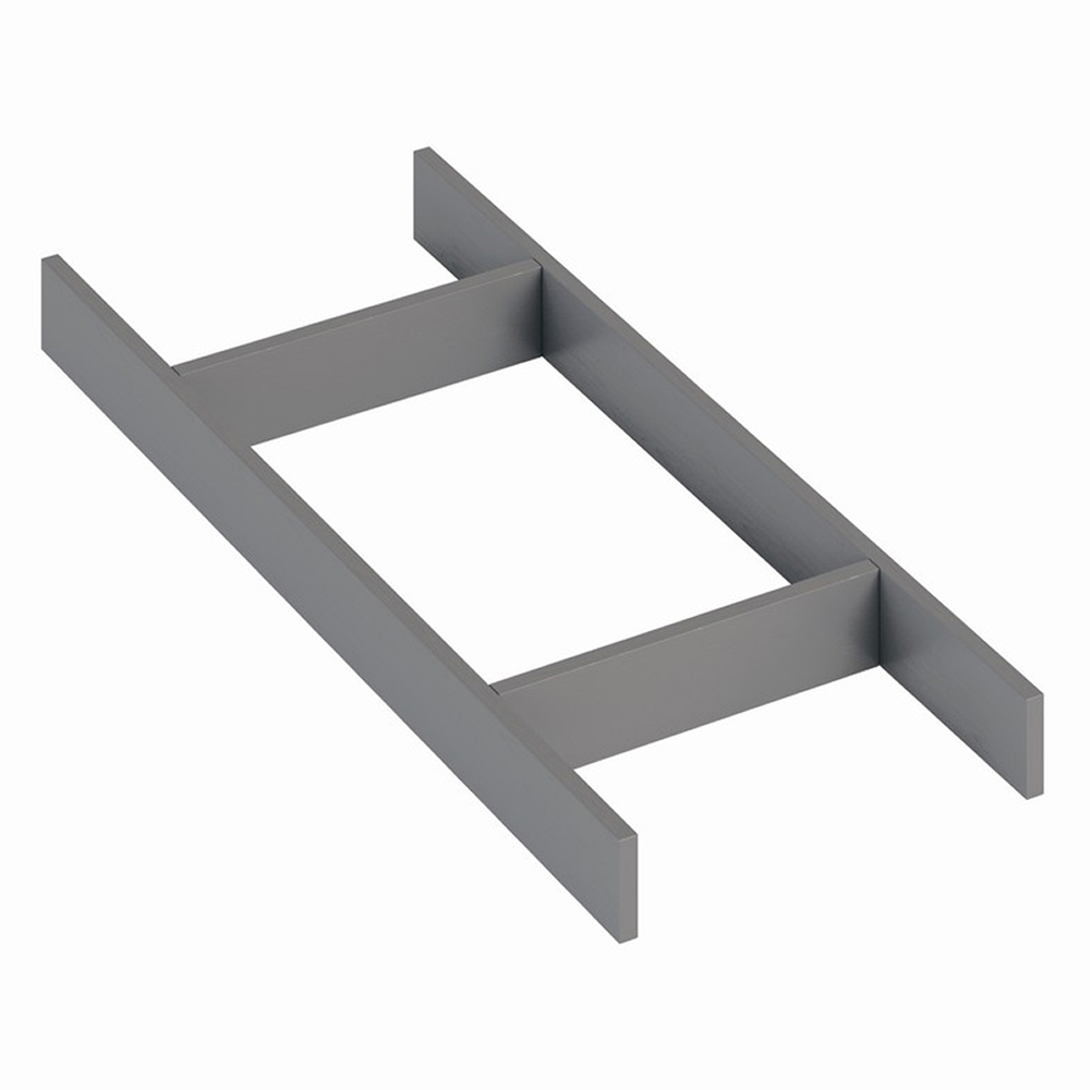 Лоток-рамка WOODLINE BLANK для столовых приборов, ширина фасада 300-1200 мм, 186х472х43 мм, антрацит